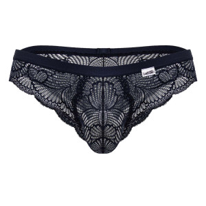 Slip Dentelle ELYNOS Bleu marine