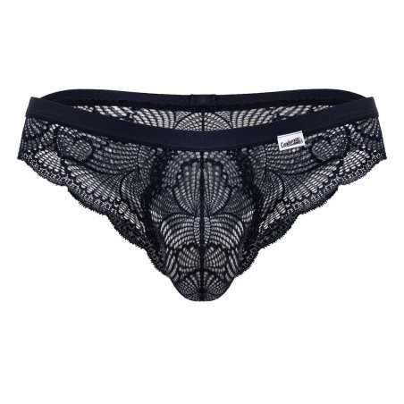 Slip Dentelle ELYNOS Bleu marine