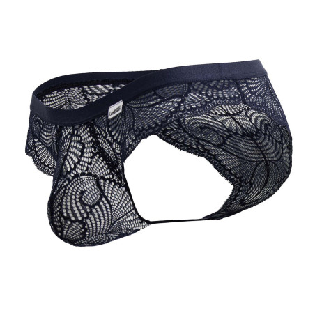 Slip Dentelle ELYNOS Bleu marine