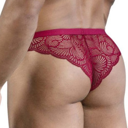 Slip Dentelle ELYNOS Bordeaux 2