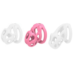 Cage de chasteté HERA M Rose de 6.5 x 3.2 cm
