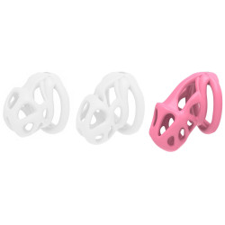 Cage de chasteté HERA L Rose de 8.5 x 3.2 cm