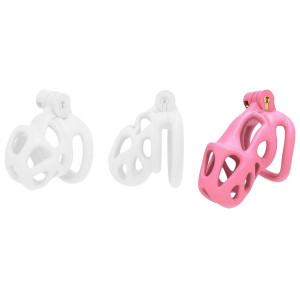 Cage de chasteté BISHERA Rose L 8.5 x 3.2cm