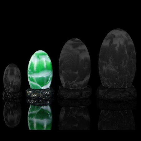 Plug EMERALD EGG M 11 x 6.8cm Vert