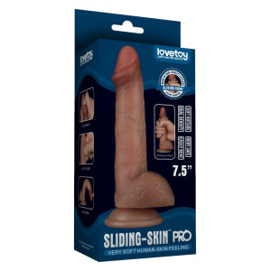 Gode réaliste SLIDING-SKIN PRO II 14 x 3.3cm
