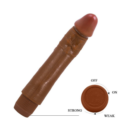 Gode vibrant BAILE Dybbuk 20 x 4cm Marron