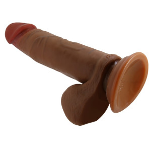 Gode Vibrant à Poussée ABEL Beautiful 17 x 4.3cm Marron