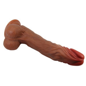 Gode Vibrant à Poussée CALISTO 18 x 4.3 cm Marron