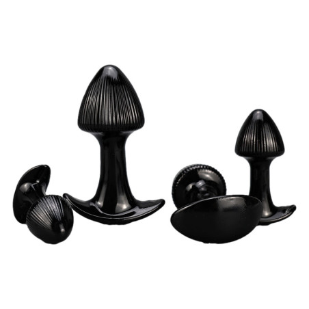 Lot de 4 plugs anaux MUSHRASS Noirs de Fukr