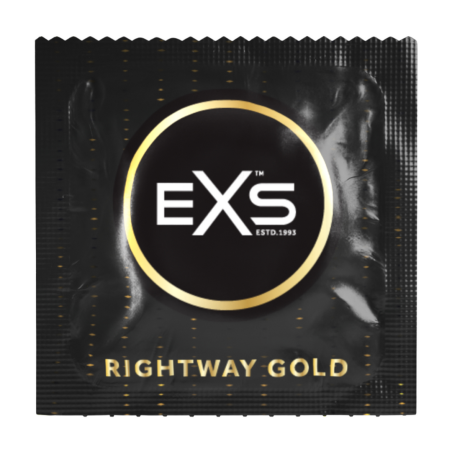 Préservatifs RIGHTWAY GOLD 53mm de EXS | Boîte de 12