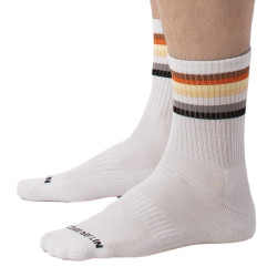 Chaussettes blanches BEAR FLAG Fetish Half Socks 2