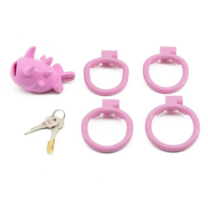 Cage de chasteté VIKYA Rose 7.5 x 3.2 cm