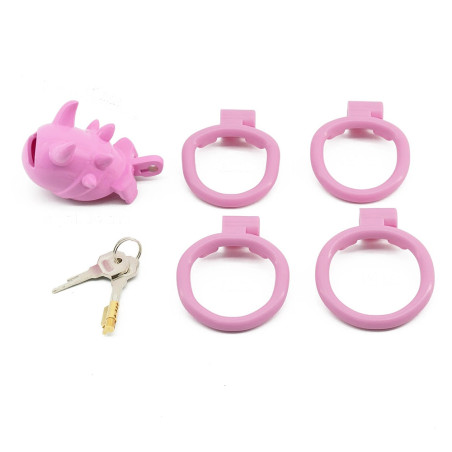 Cage de chasteté VIKYA Rose 7.5 x 3.2 cm