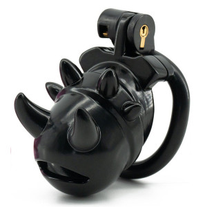 Cage de chasteté VIKYA 7.5 x 3.2 cm Noire de CockLock