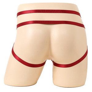 Jockstrap-Lanières avec Anneau RING PASSION Rouge