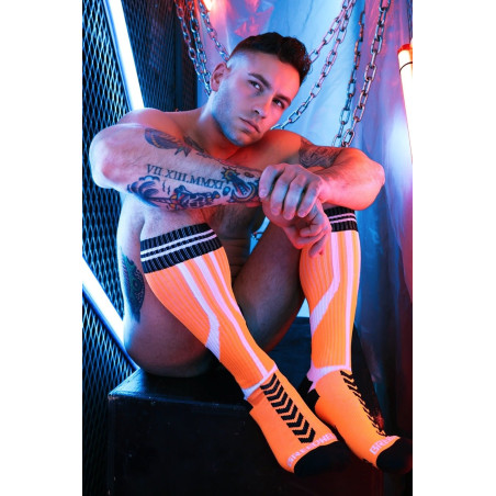 Chaussettes hautes SUCKER SOCKS Breedwell Orange néon