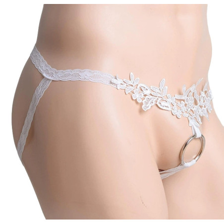 Jock avec Anneau LACERING Blanc