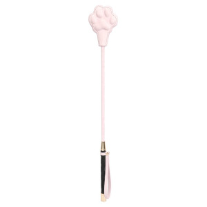 Cravache Patte PAWVELVET Rose 52cm