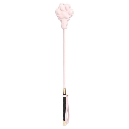 Cravache Patte PAWVELVET Rose 52cm
