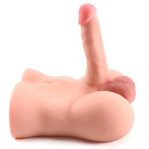 Masturbateur réaliste entrée anus et pénis flexible TORSOMAN 20 x 4.8cm