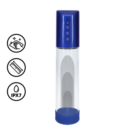 Pompe à pénis automatique HYPERPUMP 20 x 5.8 cm Bleue