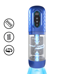Masturbateur automatique VORTEX Bleu de Pumped