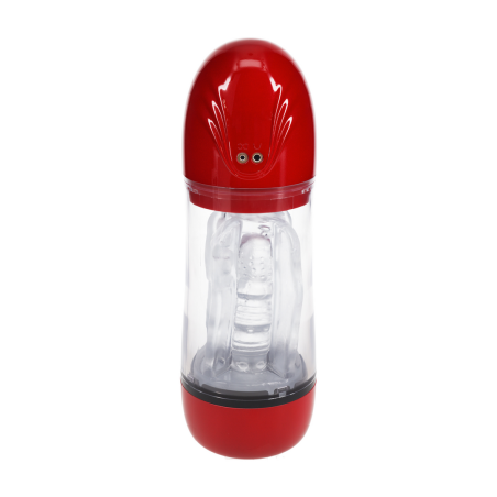 Masturbateur vibrant SONICPULL Rouge de Pumped