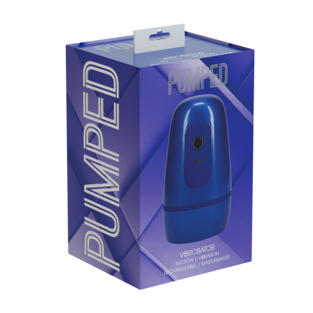 Masturbateur vibrant VIBROBATOR Bleu de Pumped