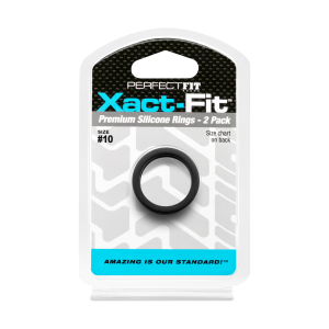 Lot de 2 Cockrings silicone XACT-FIT n°10 - Diamètre 25 mm