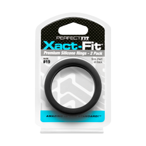 Lot de 2 Cockrings Silicone XACT-FIT n°19 Diamètre 48mm