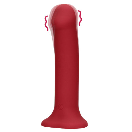 Gode Vibrant PALIK L 17 x 4.5cm Rouge