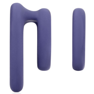Lot de 2 Cockrings Coeur Silicone PURPLE STORM