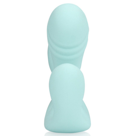 Double Plug Vibrant THREE IN ONE 10 x 3.2cm Bleu