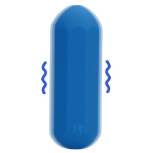 Mini-Vibro JET HEXA 6 x 2.3cm Bleu
