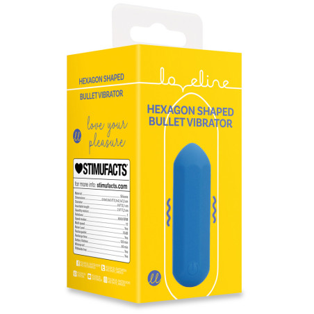 Mini-Vibro JET HEXA 6 x 2.3cm Bleu