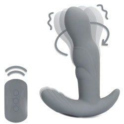 Stimulateur Prostatique Vibrant Rotatif GOTHAMEY 11.5 x 3.4cm Gris