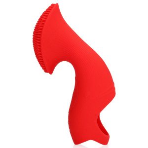 Gaine de Doigt Vibrante LEVER DE SOLEIL ROUGE