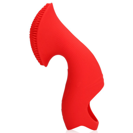 Gaine de Doigt Vibrante LEVER DE SOLEIL ROUGE
