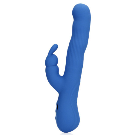 Vibro Rabbit JETSET 14 x 3.5cm Bleu
