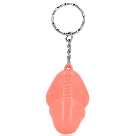 Porte-clés Pénis SUPER CHUCK Rose clair