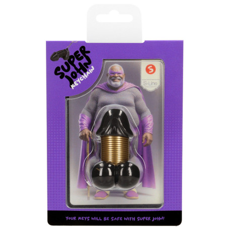 Porte-clés en forme Pénis SUPER JOHN Noir