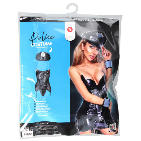 Costume de Policière sexy POLICE S/M Noir