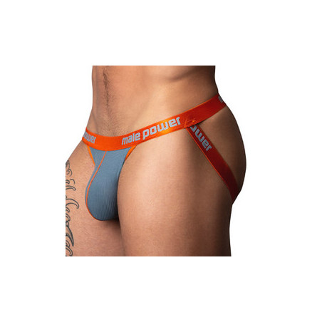 Jockstrap Gris-Orange RING & JOCK Male Power - Cockring offert