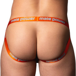 Jockstrap Gris-Orange RING & JOCK Male Power - Cockring offert 2