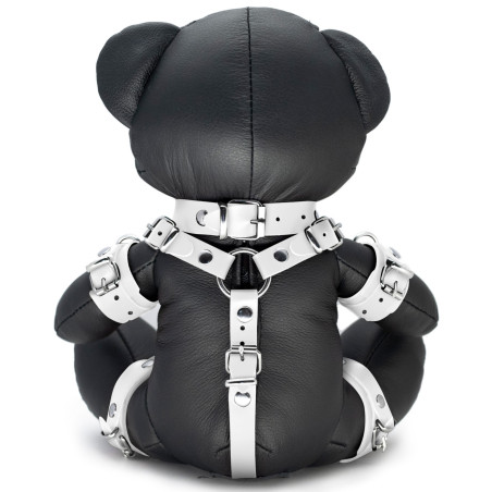 Ours en cuir EDDY The BDSM Teddy Bear Blanc