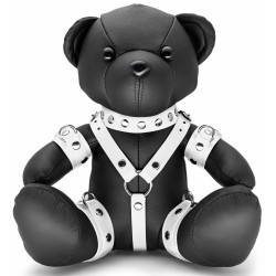 Ours en cuir EDDY The BDSM Teddy Bear Blanc 2