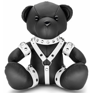 Ours en cuir EDDY The BDSM Teddy Bear Blanc