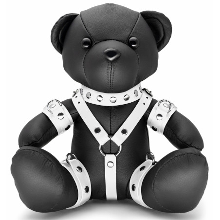 Ours en cuir EDDY The BDSM Teddy Bear Blanc