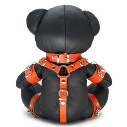Ours en cuir EDDY The BDSM Teddy Bear Orange 2