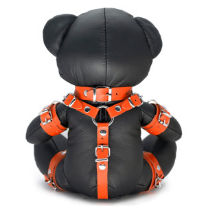 Ours en cuir EDDY The BDSM Teddy Bear Orange